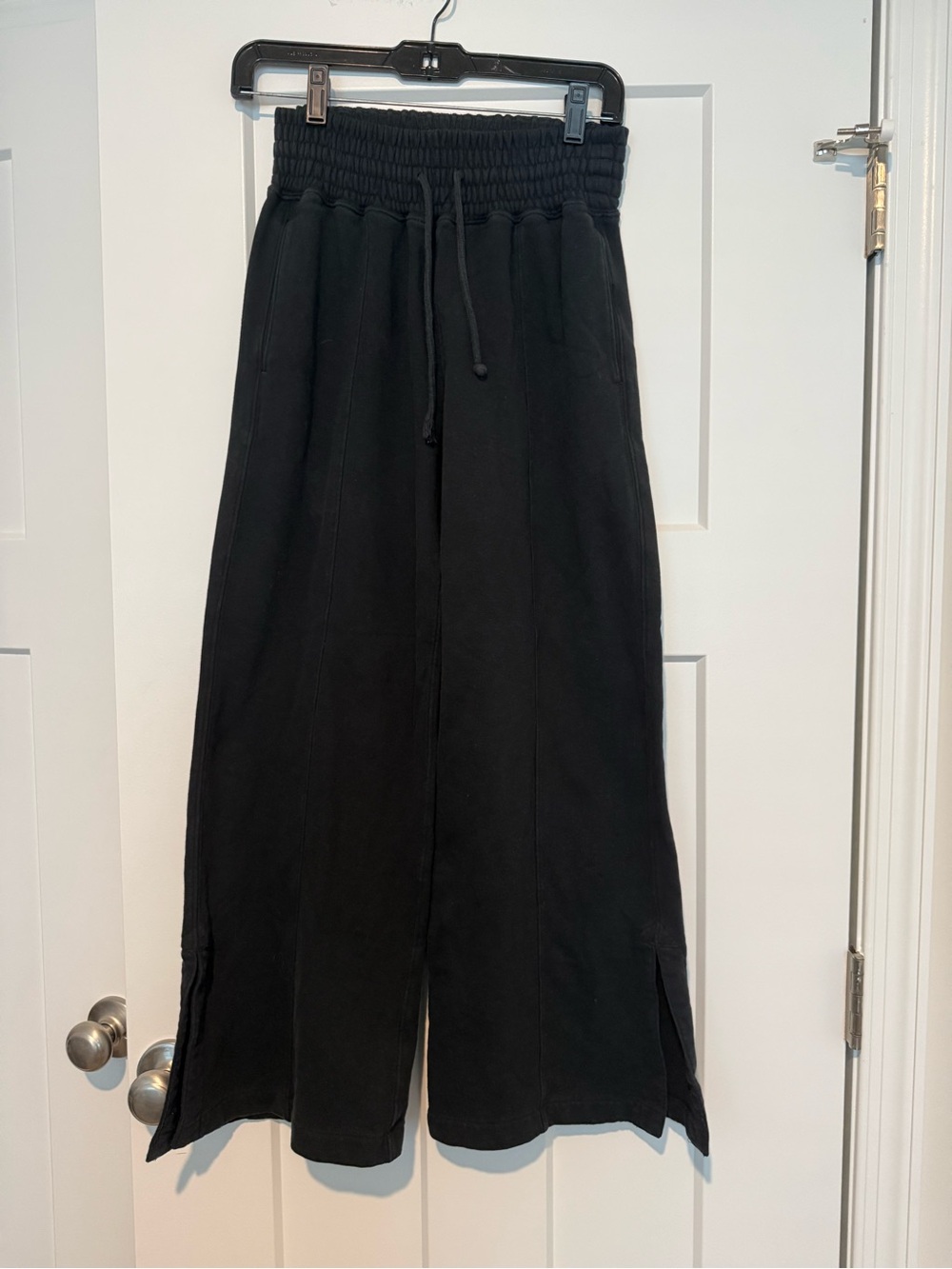 Abercrombie Black Wide Leg Sweatpants